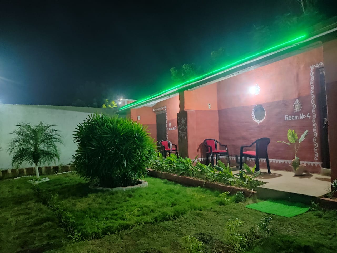 Tribal Huts at Waldenwoods Eco Retreat near Cuttack during a cultural evening